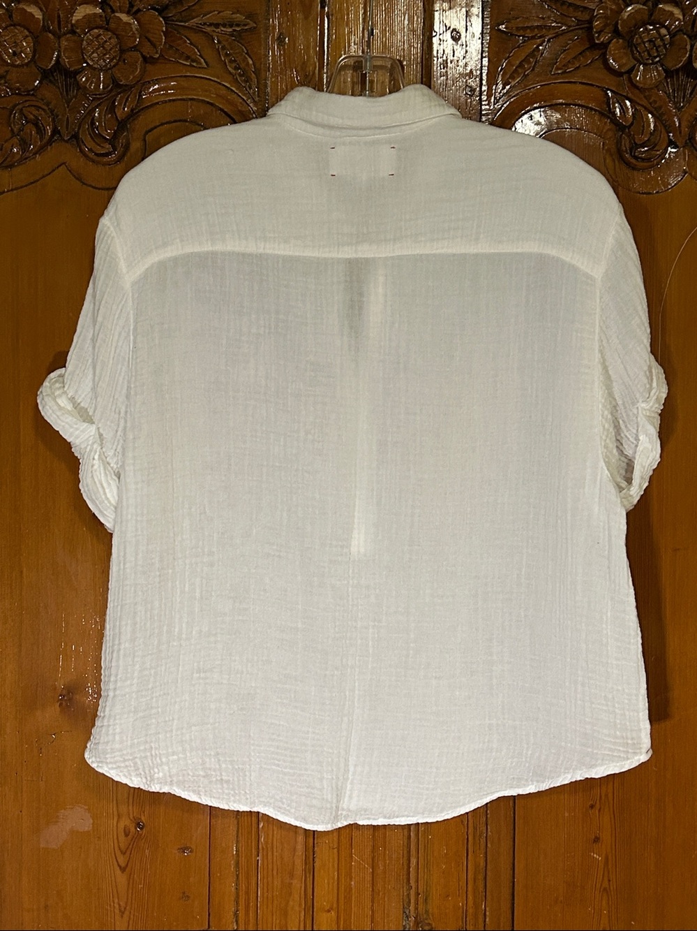 XIRENA Cruz Relaxed 100% Cotton Gauze Top. XS - Picture 4 of 9